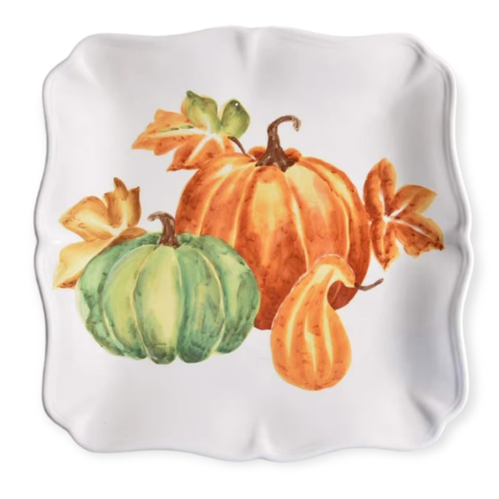 Watercolor Pumpkin & Gourd Maxcera Dinner Plate 11 5/8” Sold out